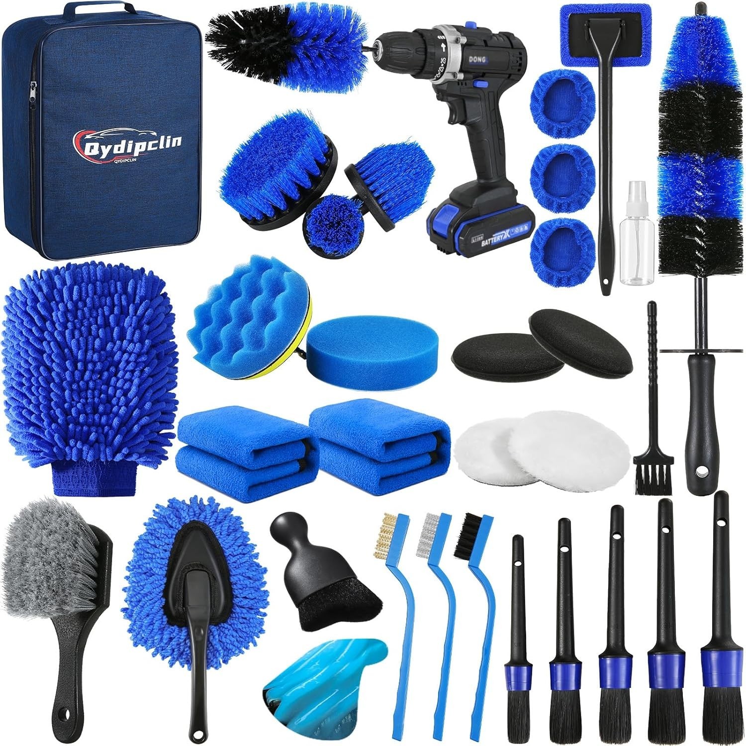 34Pcs Car Detailing Kit, Car Detailing Brush Set, Car Wash Cleaning Kit, Car …
