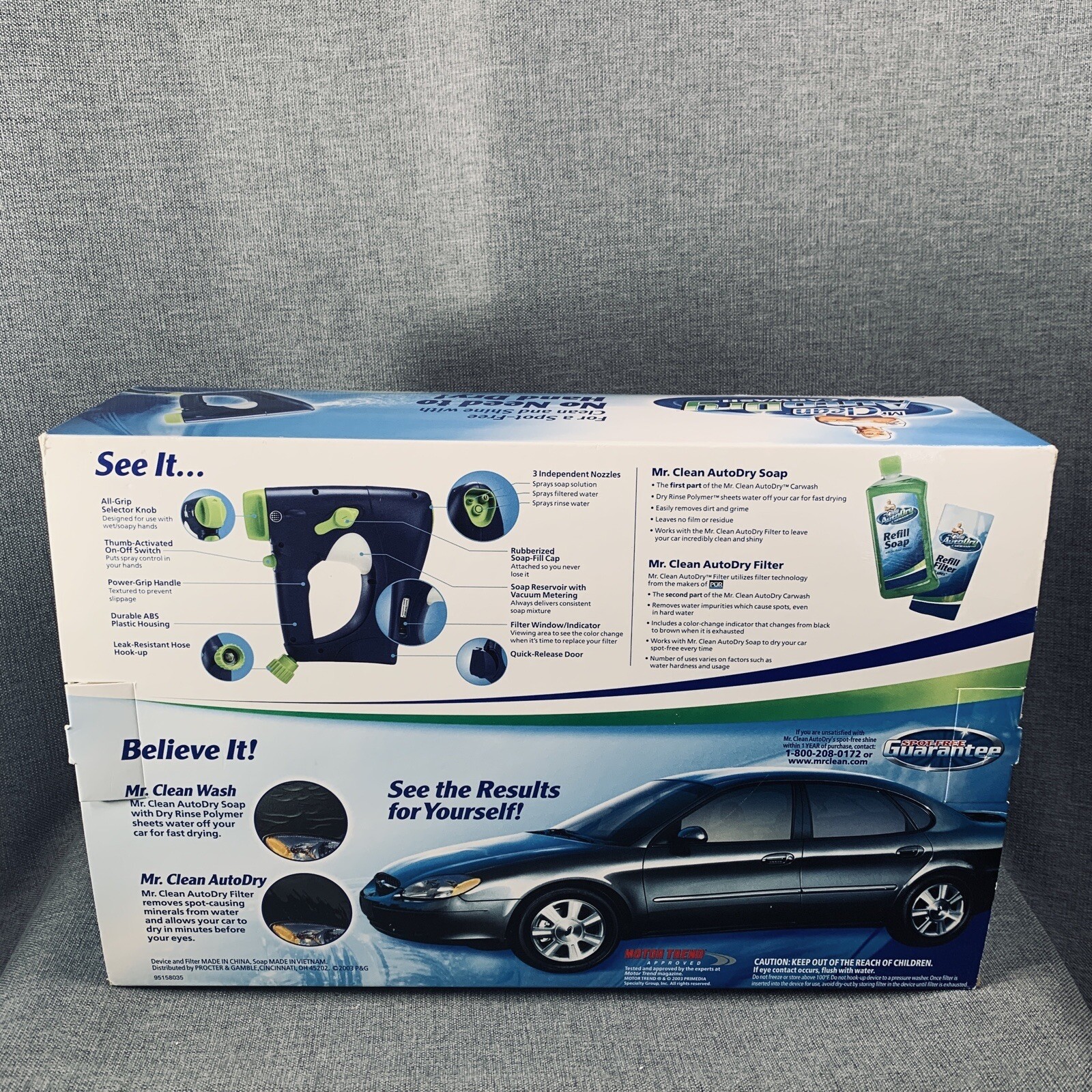 Mr. Clean AutoDry Car Wash System Starter Kit New In Box