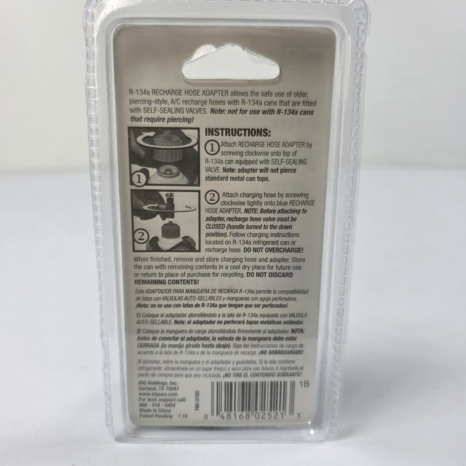 Auto Air conditioning Quick Install R-134A AC Recharge Hose Adapter