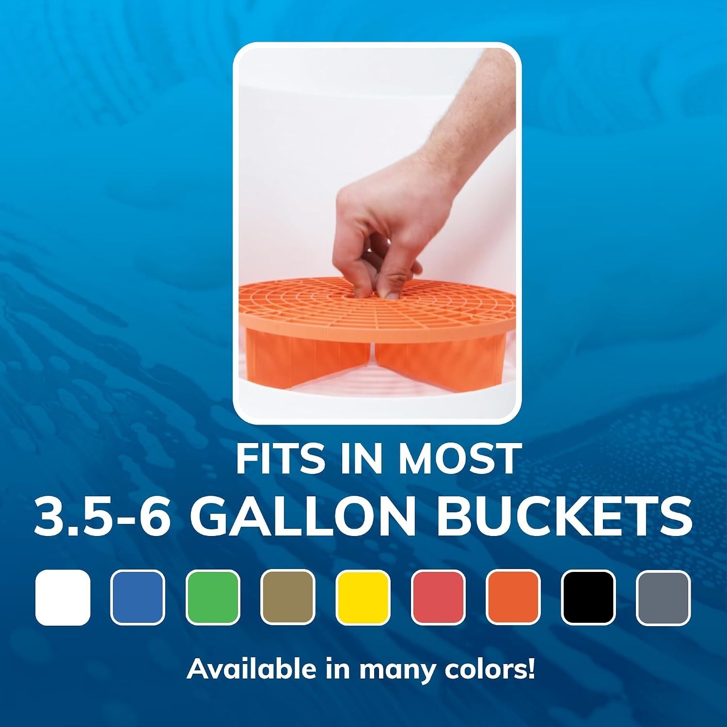 The Original Black Bucket Insert – 10″ Diameter Car Wash Bucket for Car Washing,