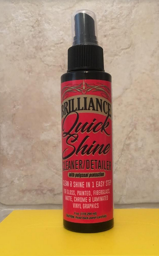 Brilliance Quick Shine Detailer / Cleaner , 4 Ounce Carnuba Spray