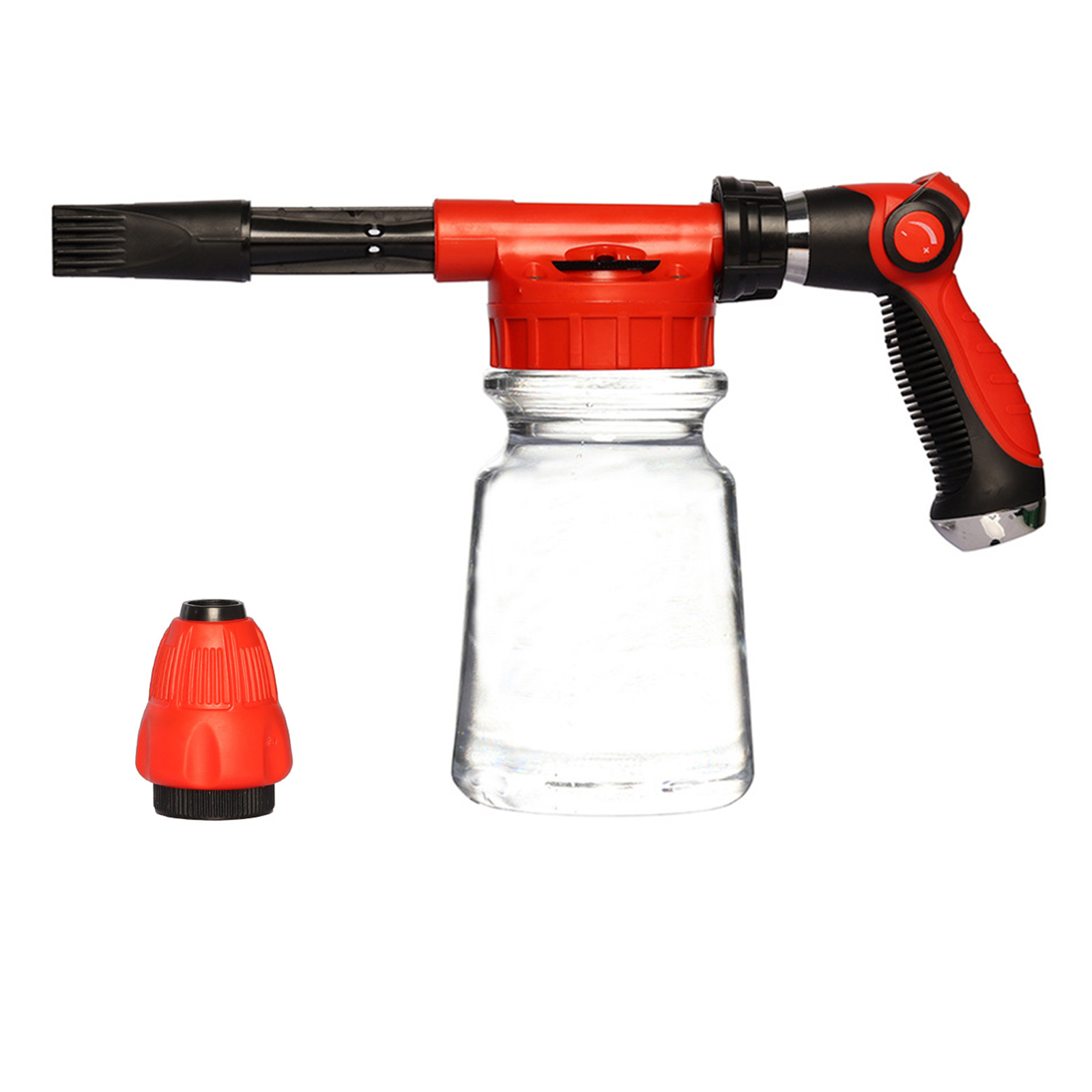 Car Wash Foam with 1L Transparent Bottle Nozzle Connector Foam K2F2