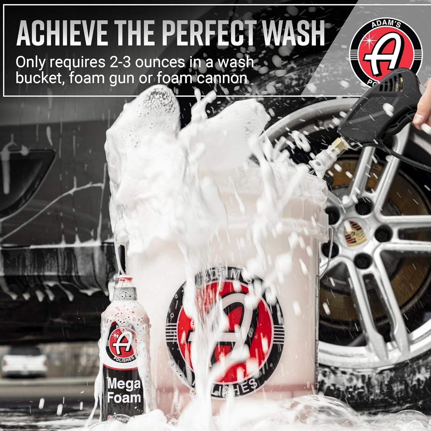Adam’s Polishes Mega Foam Gallon pH Best Car Wash Soap For Foam Cannon