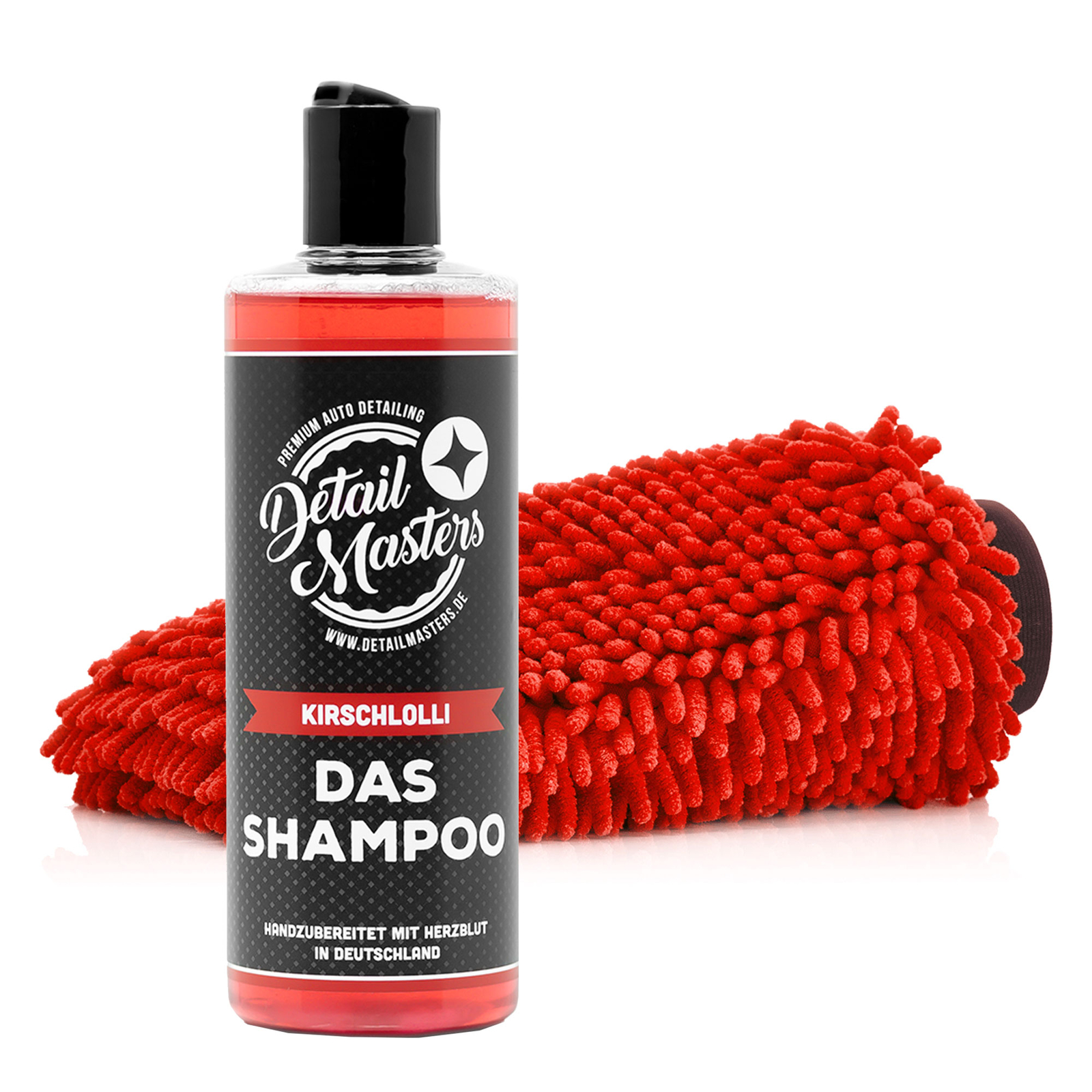 Autopflege wash Set DetailMasters DAS SHAMPOO 700ml + Waschhandschuh Reinigung