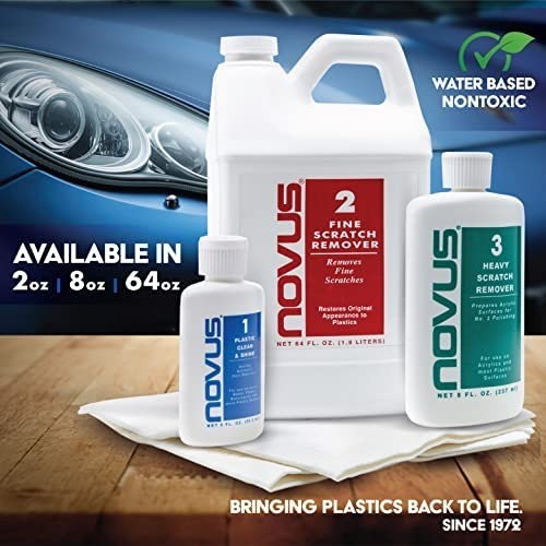 Ultimate Plastic Care System: Polish, Fine & Heavy Scratch Remover – 2 oz Duo