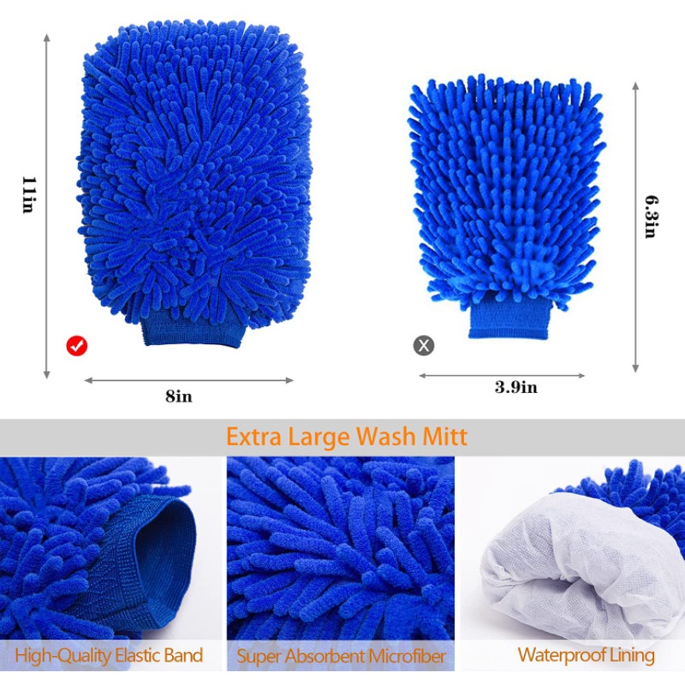 10PCS Car Wash Cleaning Tools Kit Automobile Detailing Brush Dash Duster Br SQYW