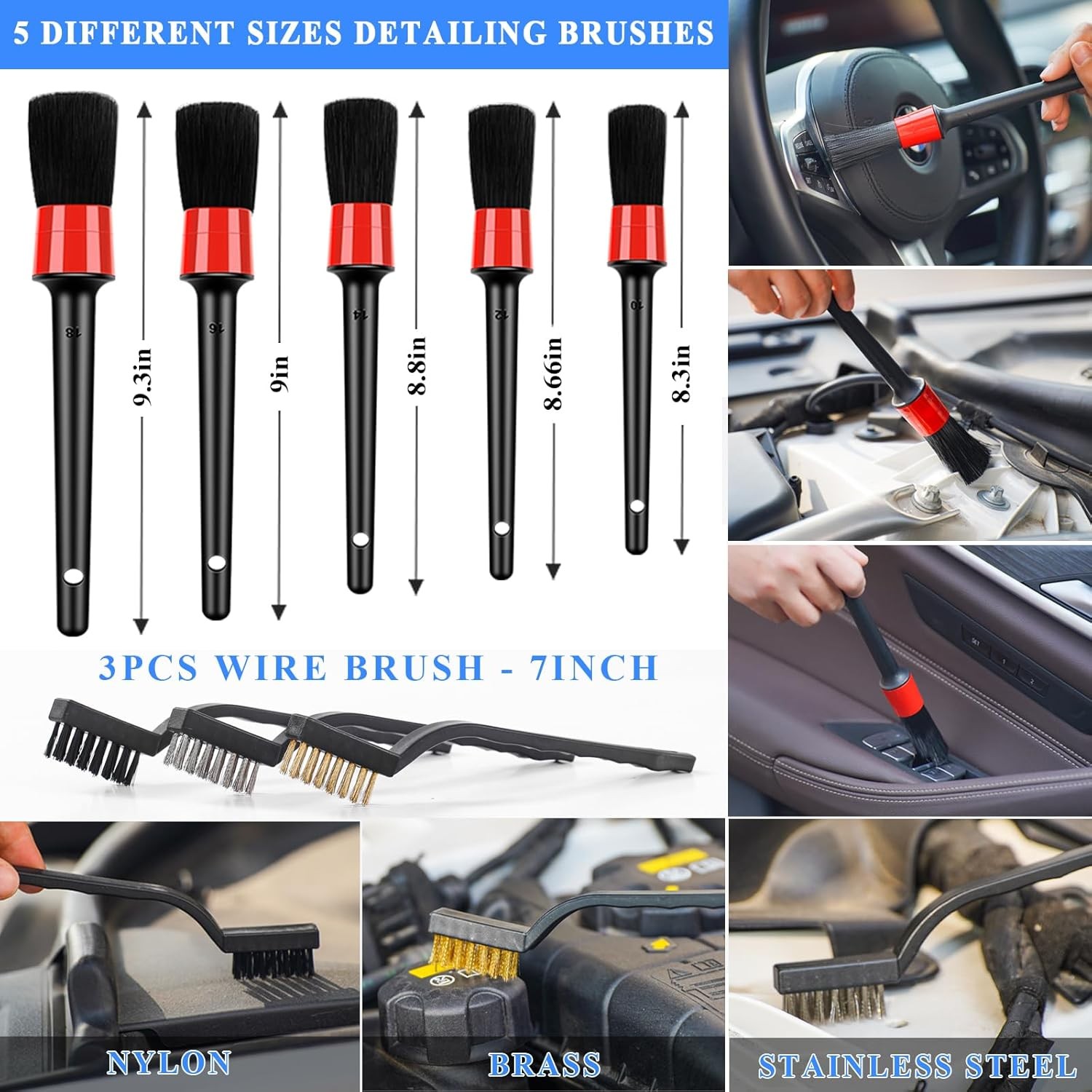 43Piece Car Wash and Detailing Kit, Includes Foam Spray Gun and Long-Handled Mop