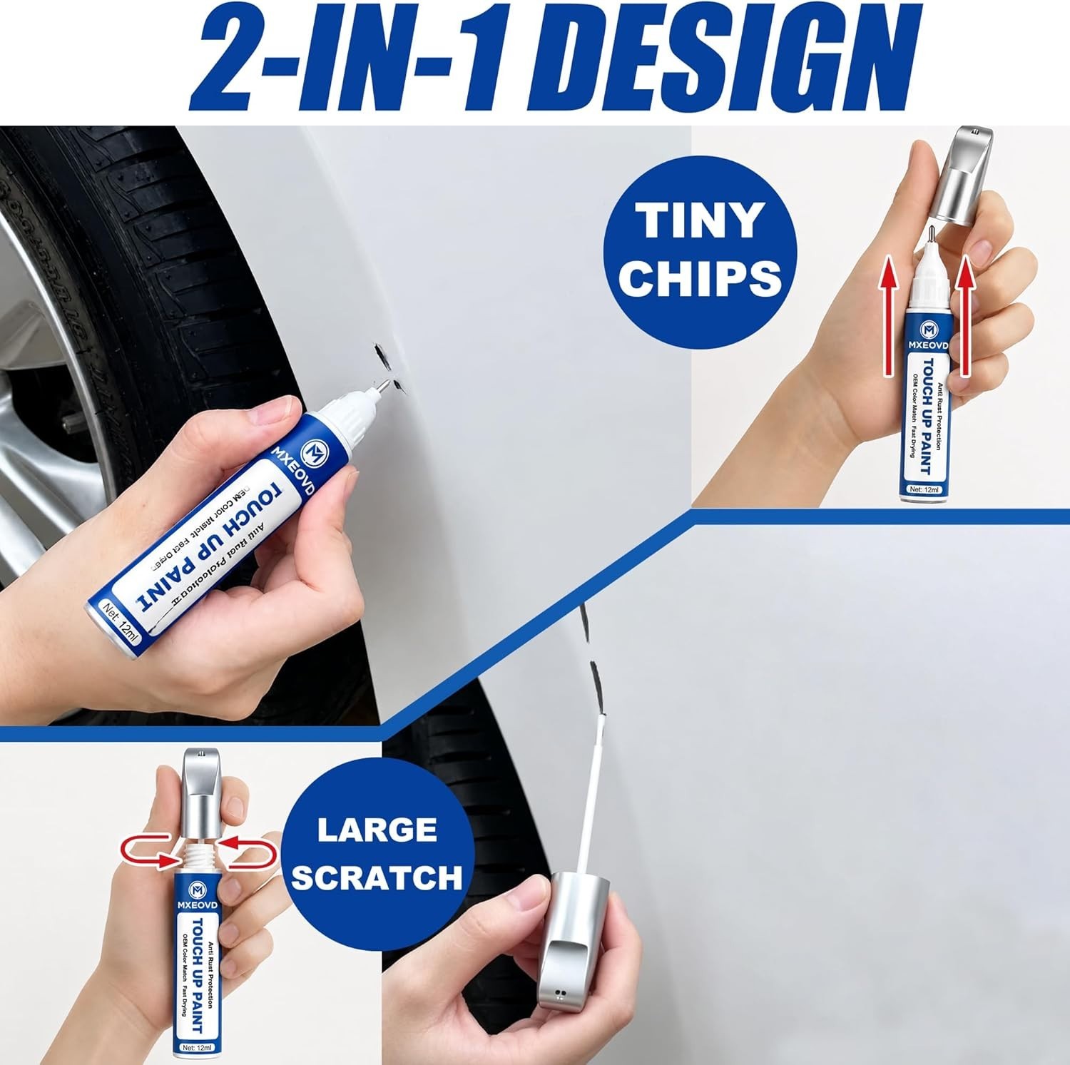 Complete Scratch Repair Kit for Honda – Platinum White Pearl NH-883P with Primer