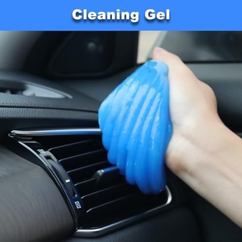 15-Piece Car Interior Detailing Kit – Windshield Cleaner, Brushes & Gel Tools