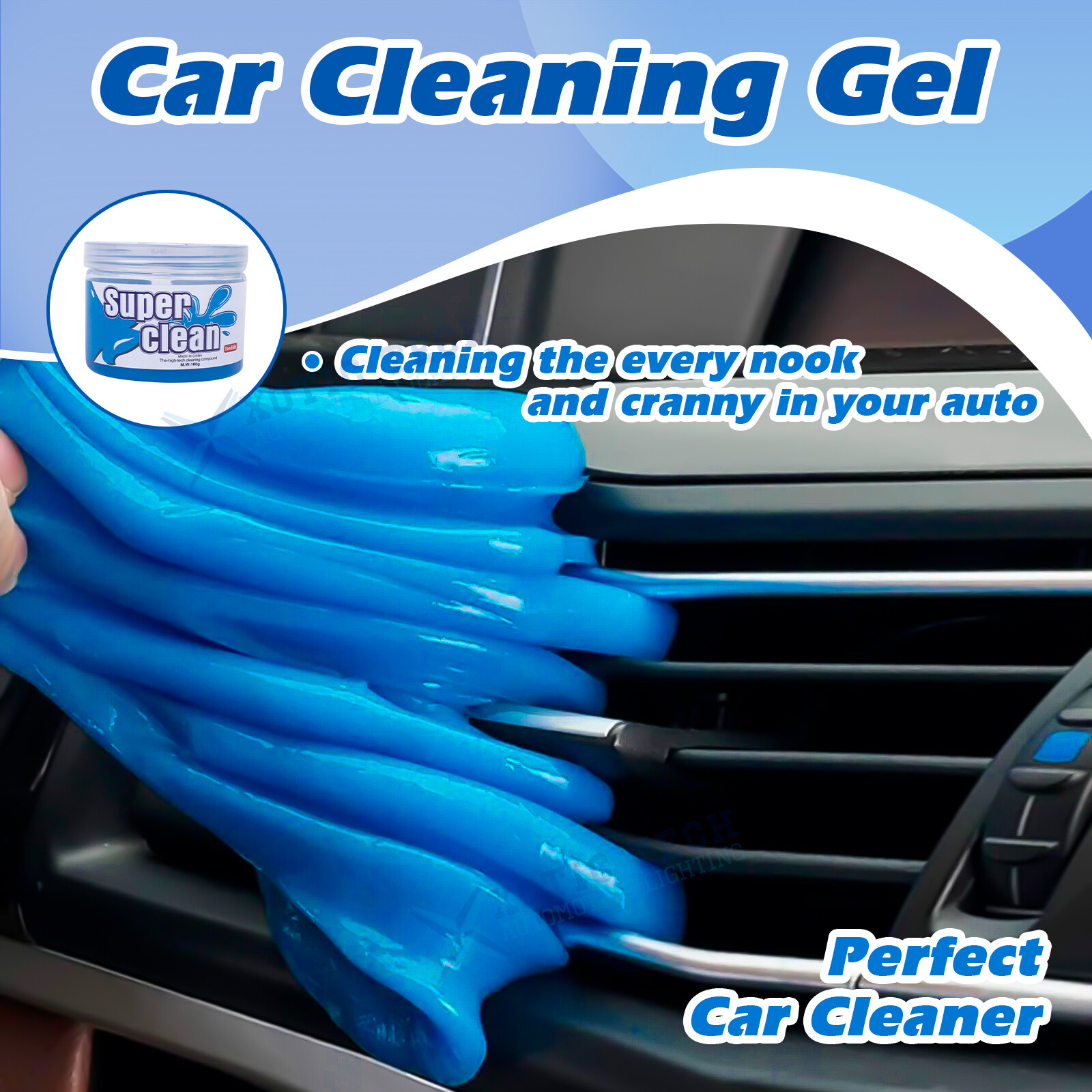 Dust Away Car Cleaning Gel Automotive Detail Putty Cleaning Slime for Laptops