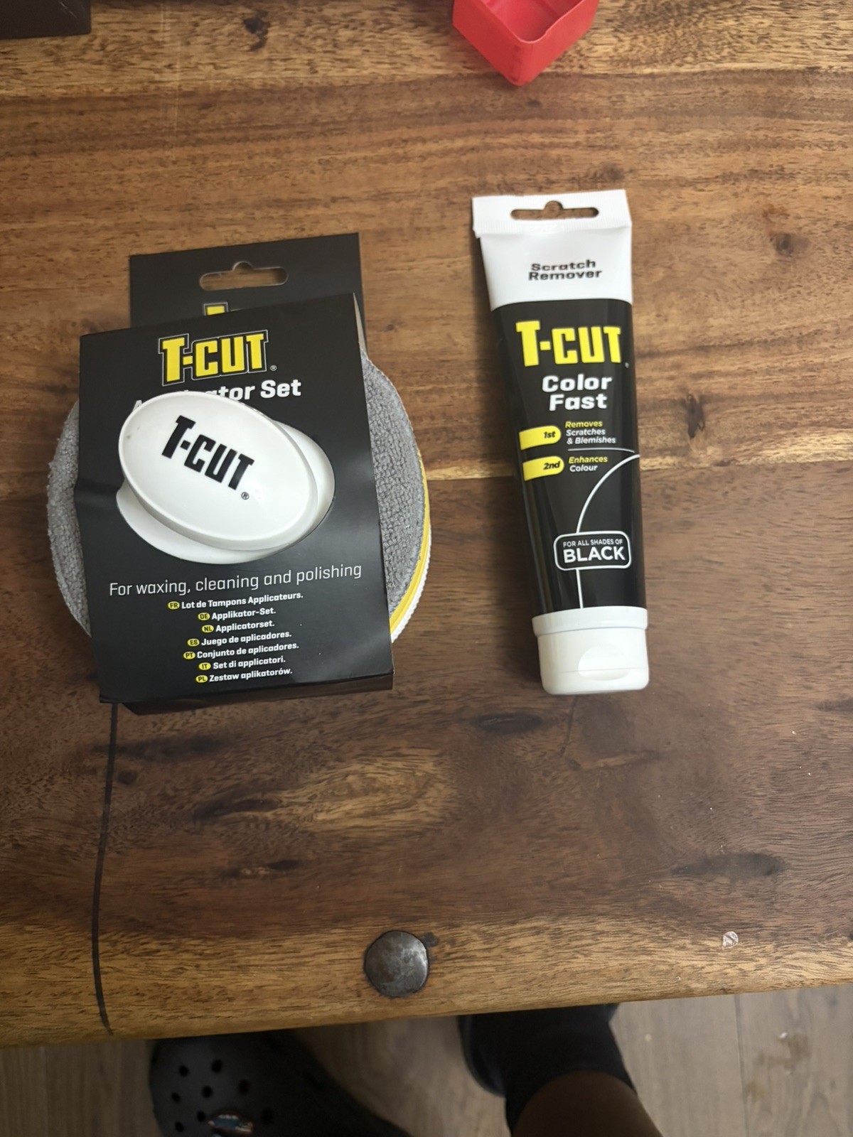 T-Cut Scratch Remover Color Fast Paint Restorer – Black – 150g + Wax Applicator