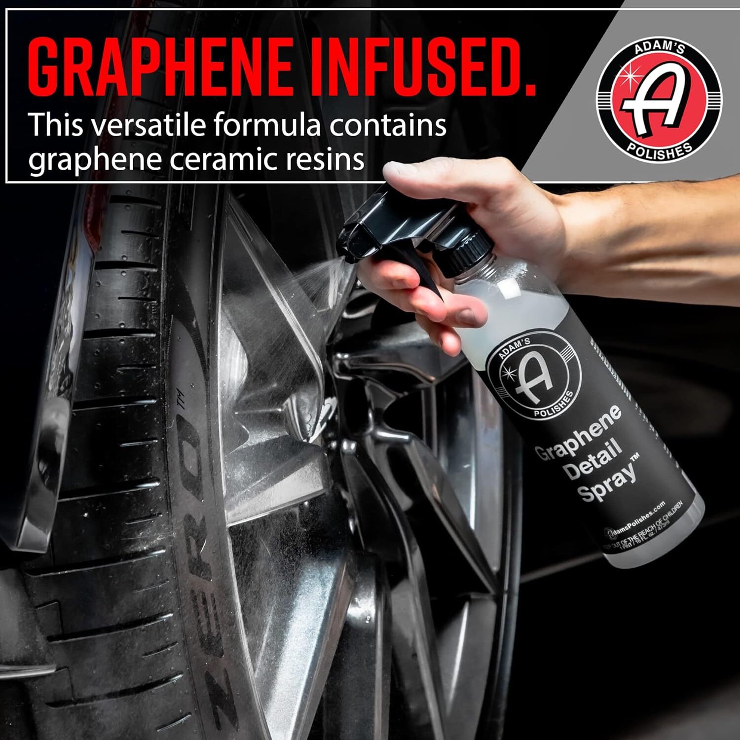 Adam’s Polishes Graphene Detail Spray (Gallon) – Extend Protection of Waxes, Sea