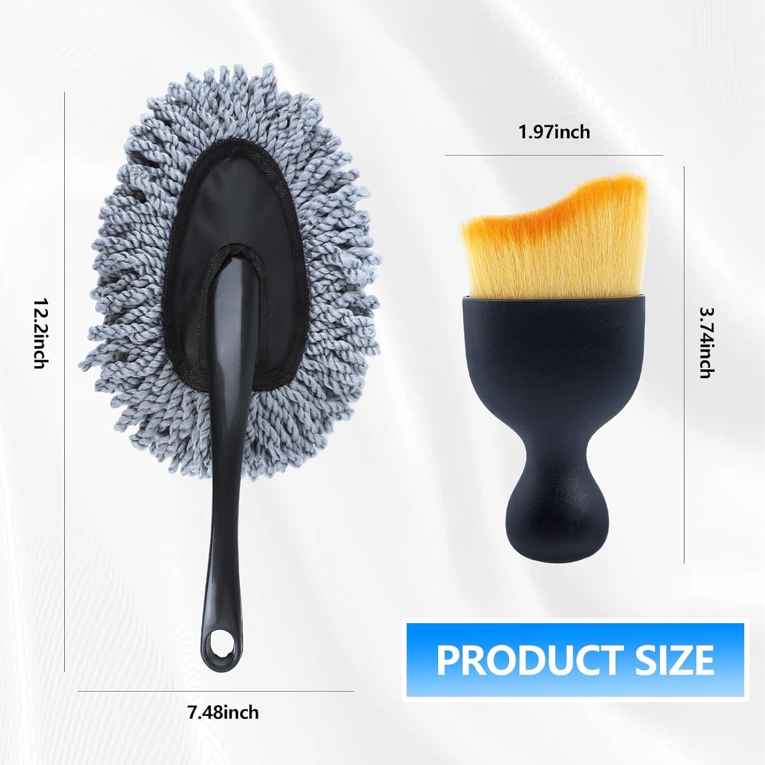 All-in-One 6 Pack Car Detailing Set: Fast Cleaning Brushes & Gel for Perfection