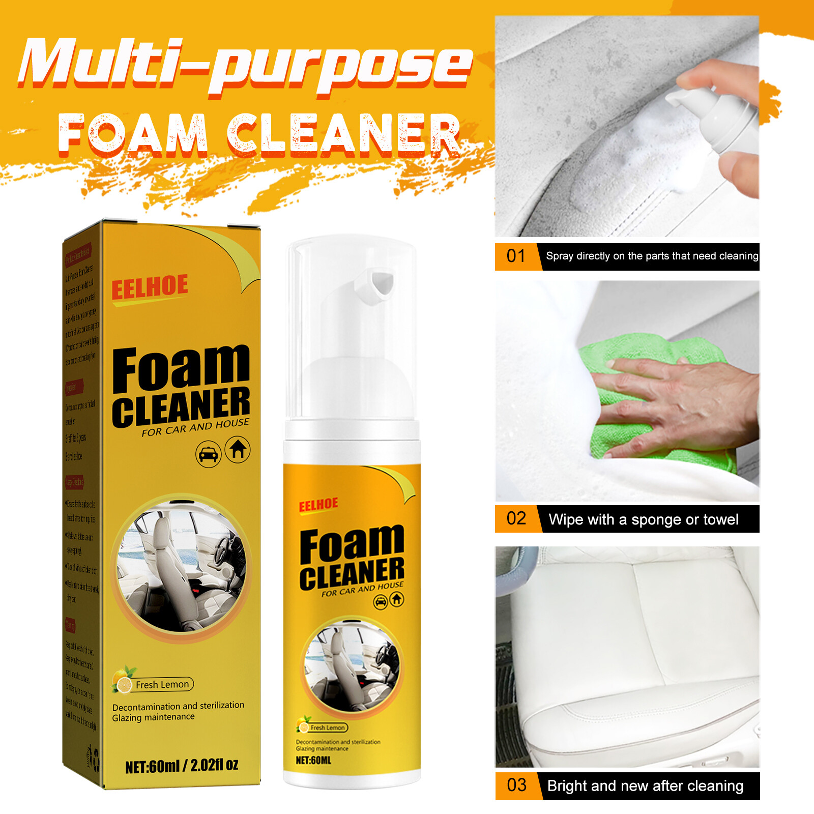 Spray Emulsifies Grease Dirt Fast Acting Formula Leaves Interior Bright Like