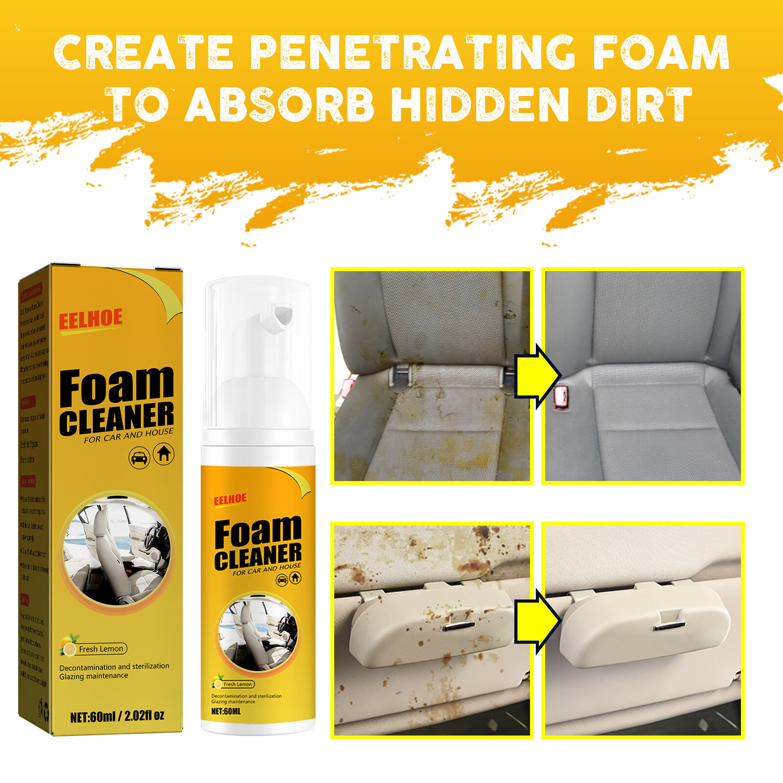 Spray Emulsifies Grease Dirt Fast Acting Formula Leaves Interior Bright Like