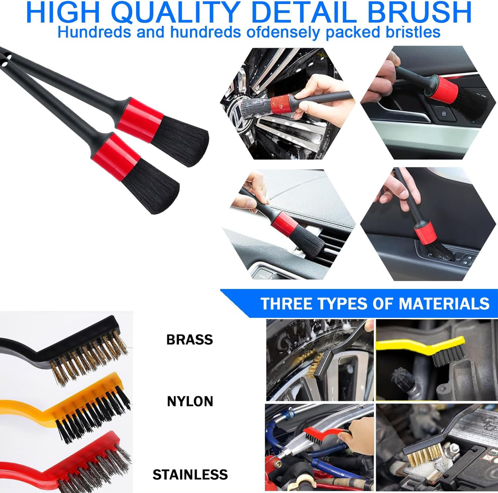 Car Wash Kit with High Power Handheld Vacuum and Detailing Tools, Microfiber