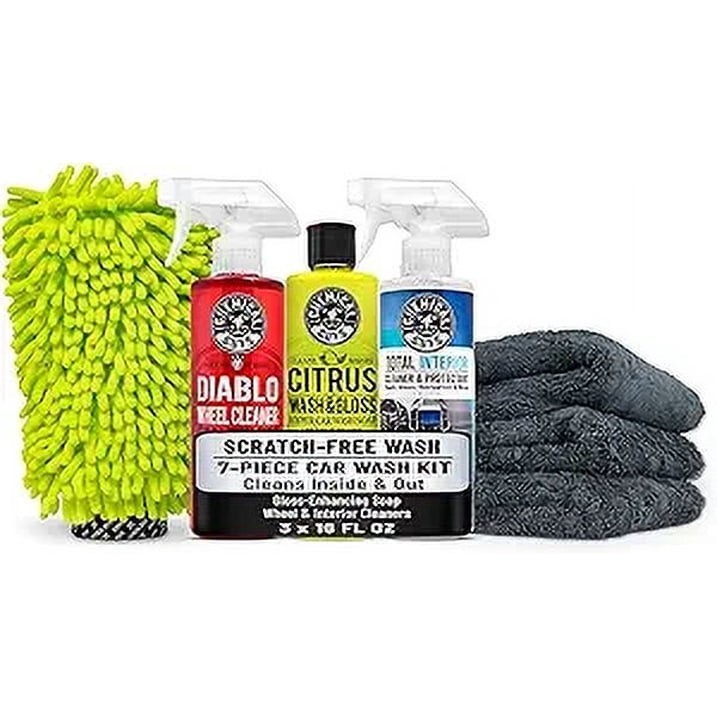7 Piece Car Wash & Detailing Starter Kit Auto Cleaning Set