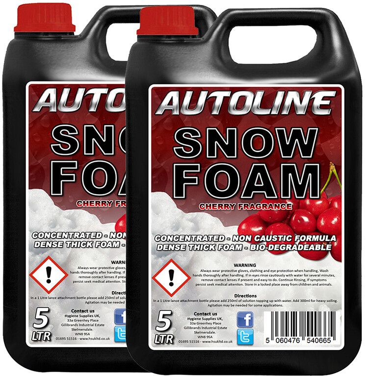 Cherry Snow Shampoo Foam 2 x 5L Bottles AUTOline