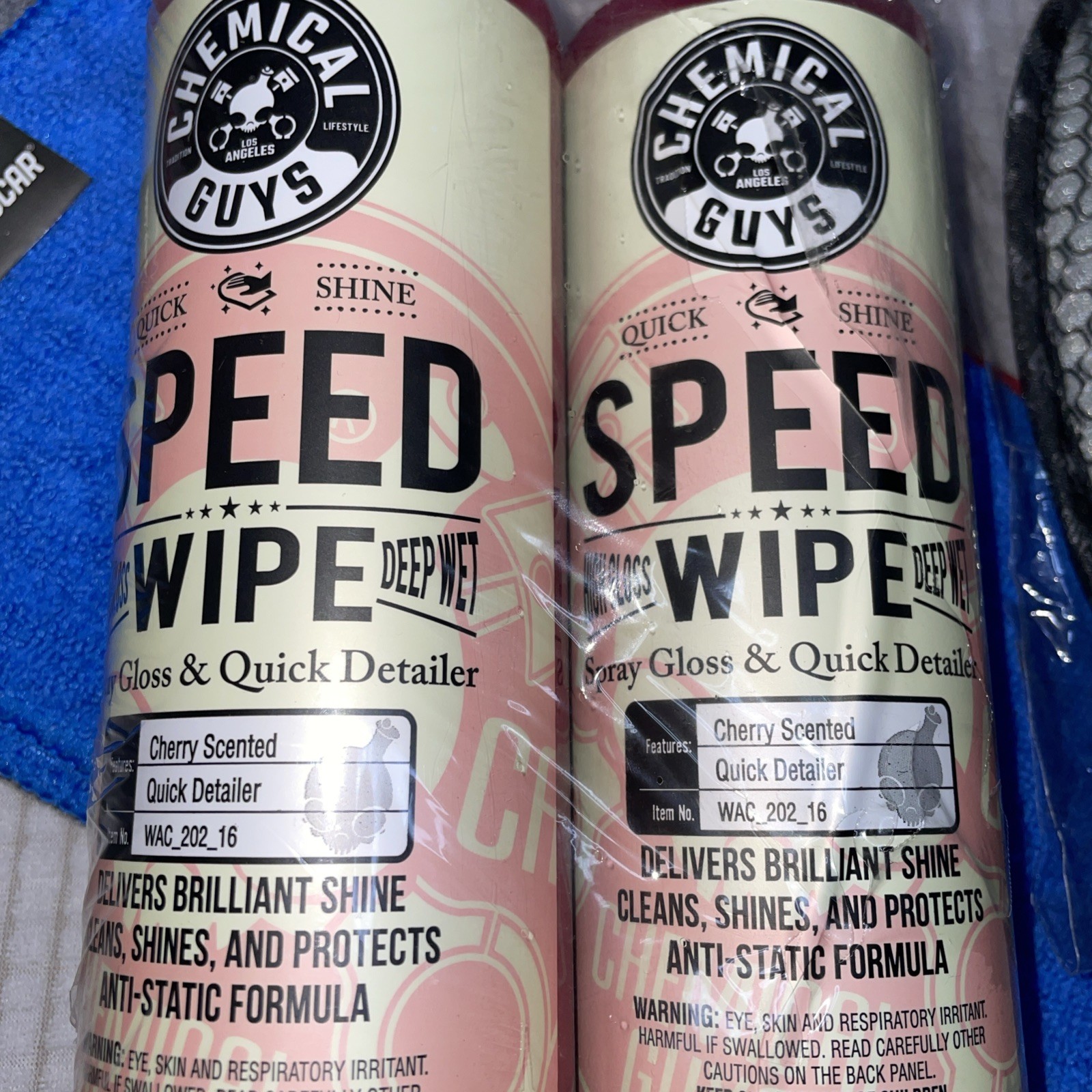 32 oz Chemical Guys Speed Wipe Quick Detailer 16 oz X 2 Cherry Scent Free Gifts