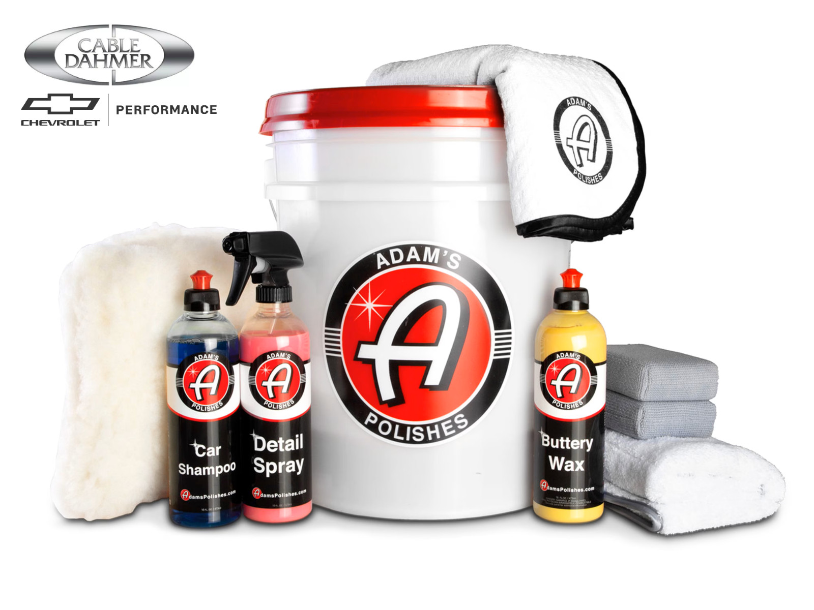 Adams Car Wash Detail Package Polishes Wash & Wax Kit New 19355473