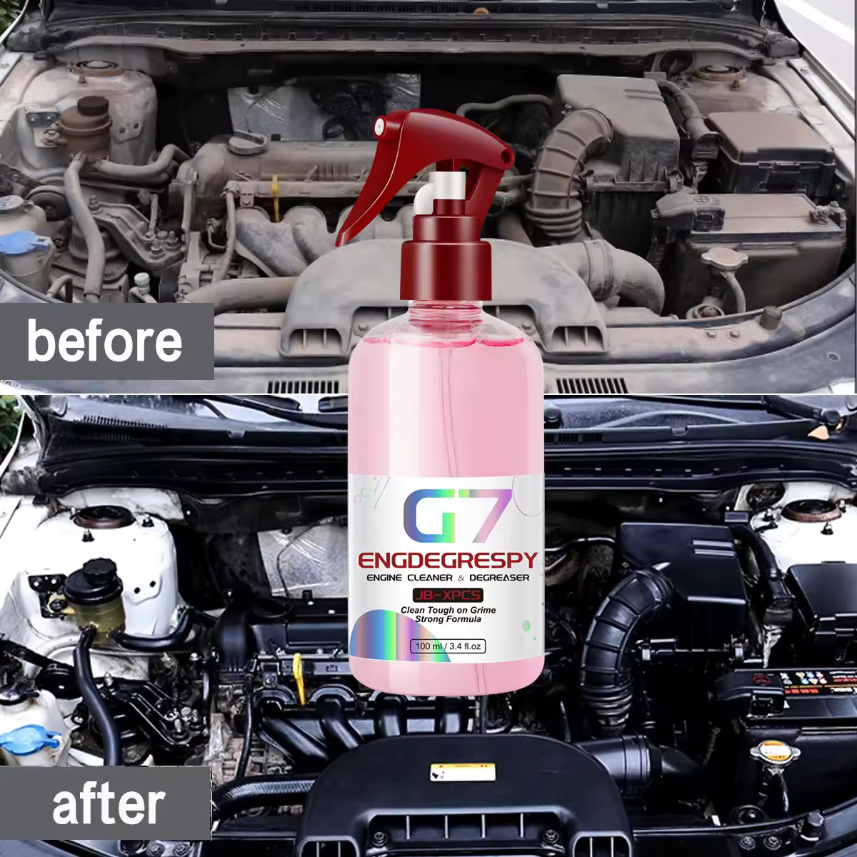 Limpiador Motor Auto Potente Desengrasante Compartimento
