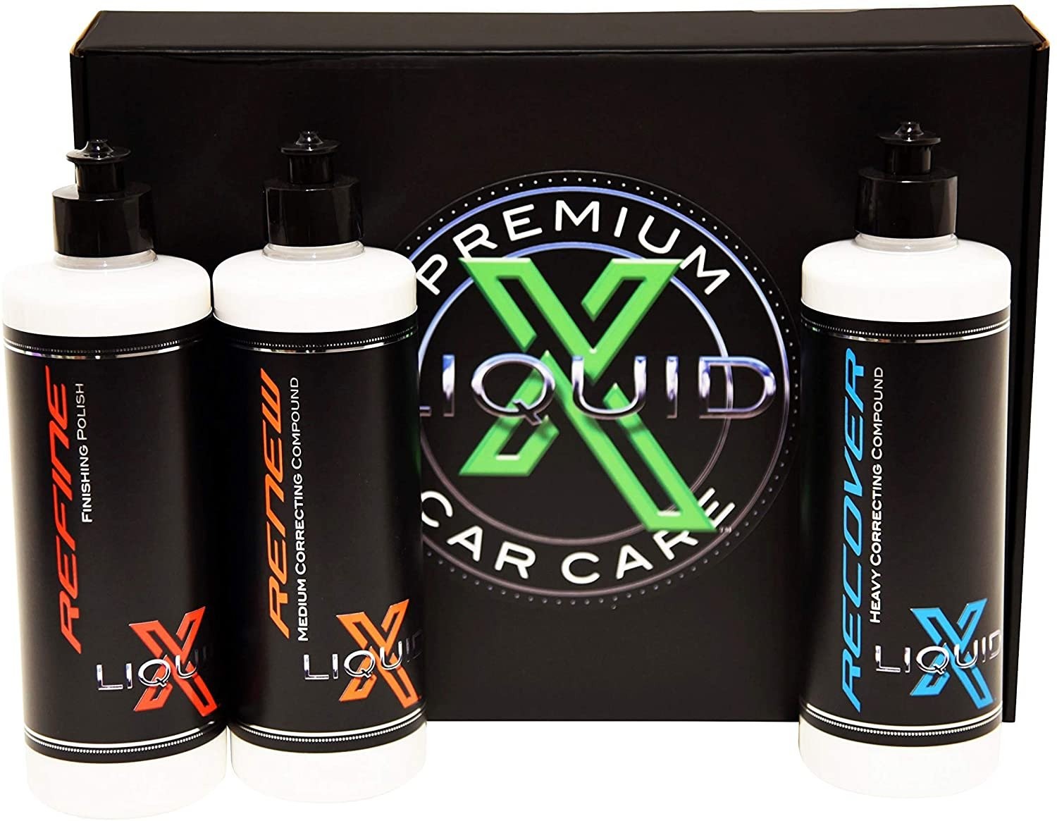 Liquid X 3 Step Polishing Box Kit – Heavy Correcting Compound, Medium…