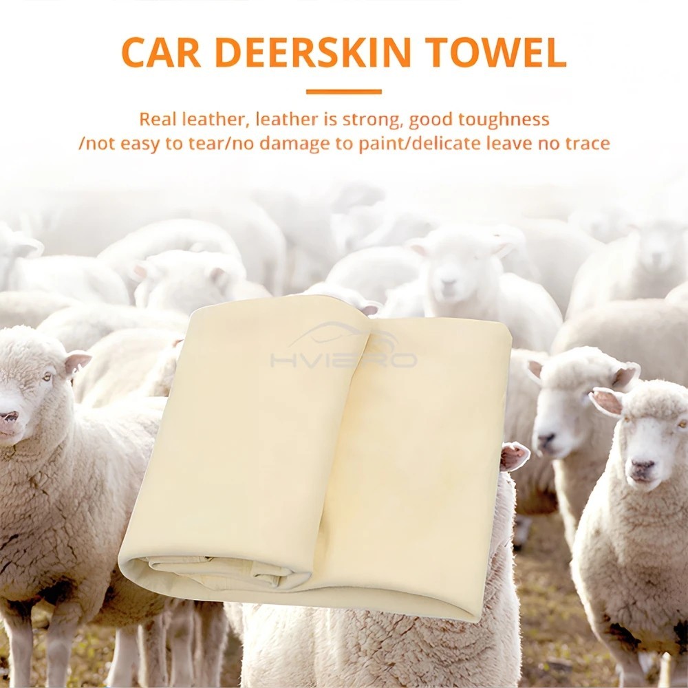 40x70cm Genuine Chamois Leather Cleaning Cloth Car Home Drying