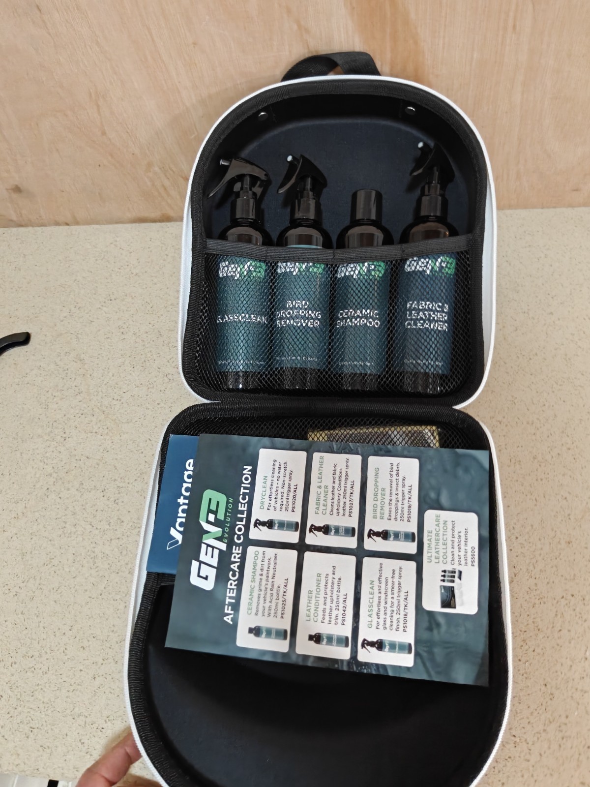 Gen-3 Evolution Vantage Aftercare kit interior exterior vehicle cleaning