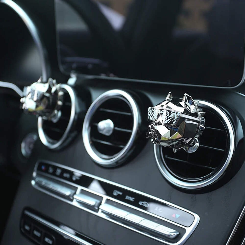 NO PERFUME Bulldog Air Freshener Car Decoration Auto Geur Clip Waterproof Mat