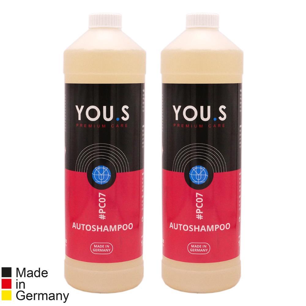 YOU.S Car Shampoo Car Wash Foam Concentrate Biodegradable – 2x 1 Liter