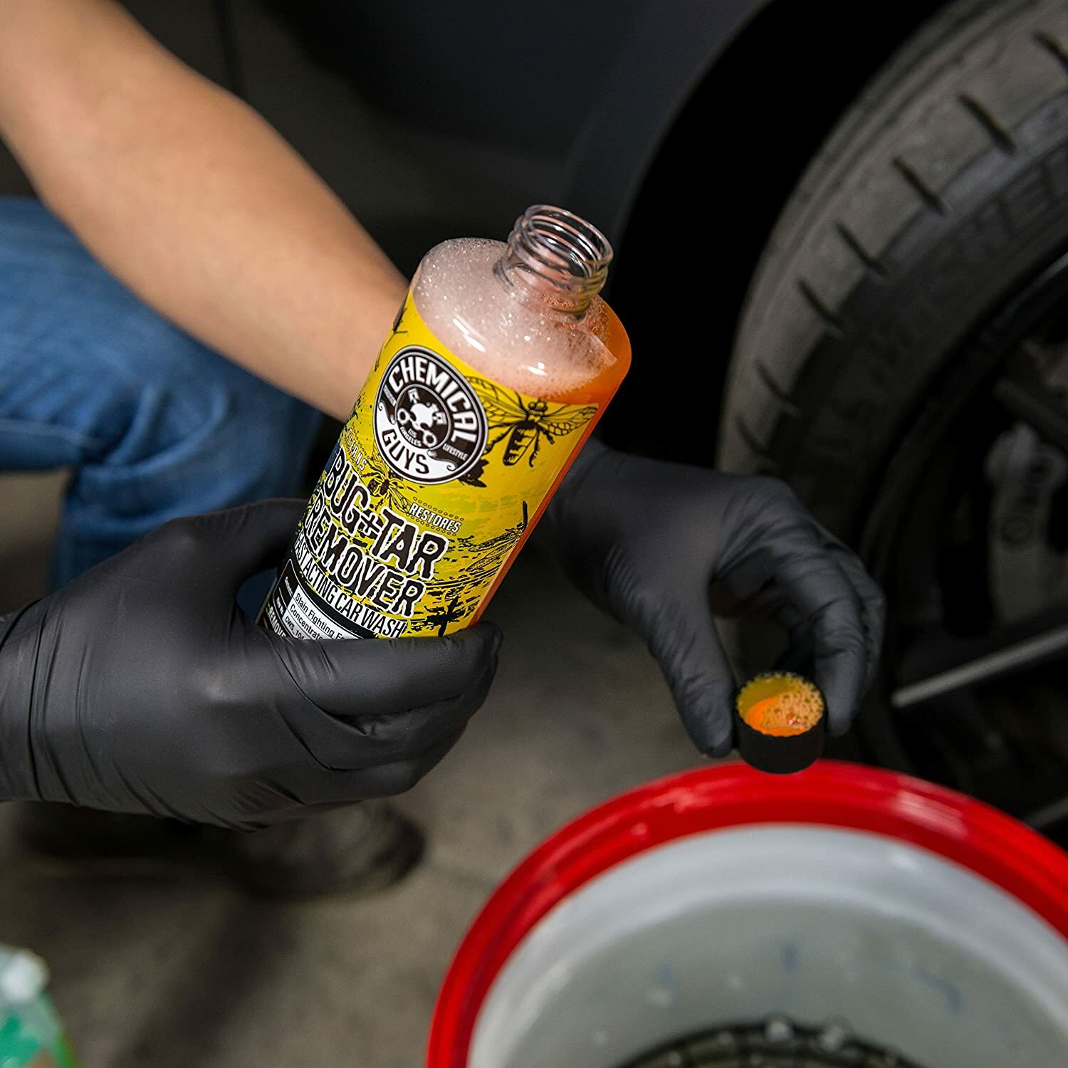 Chemical Guys Concentrated Bug and Tar Remover Car Wash Soap 16 Fl. Oz