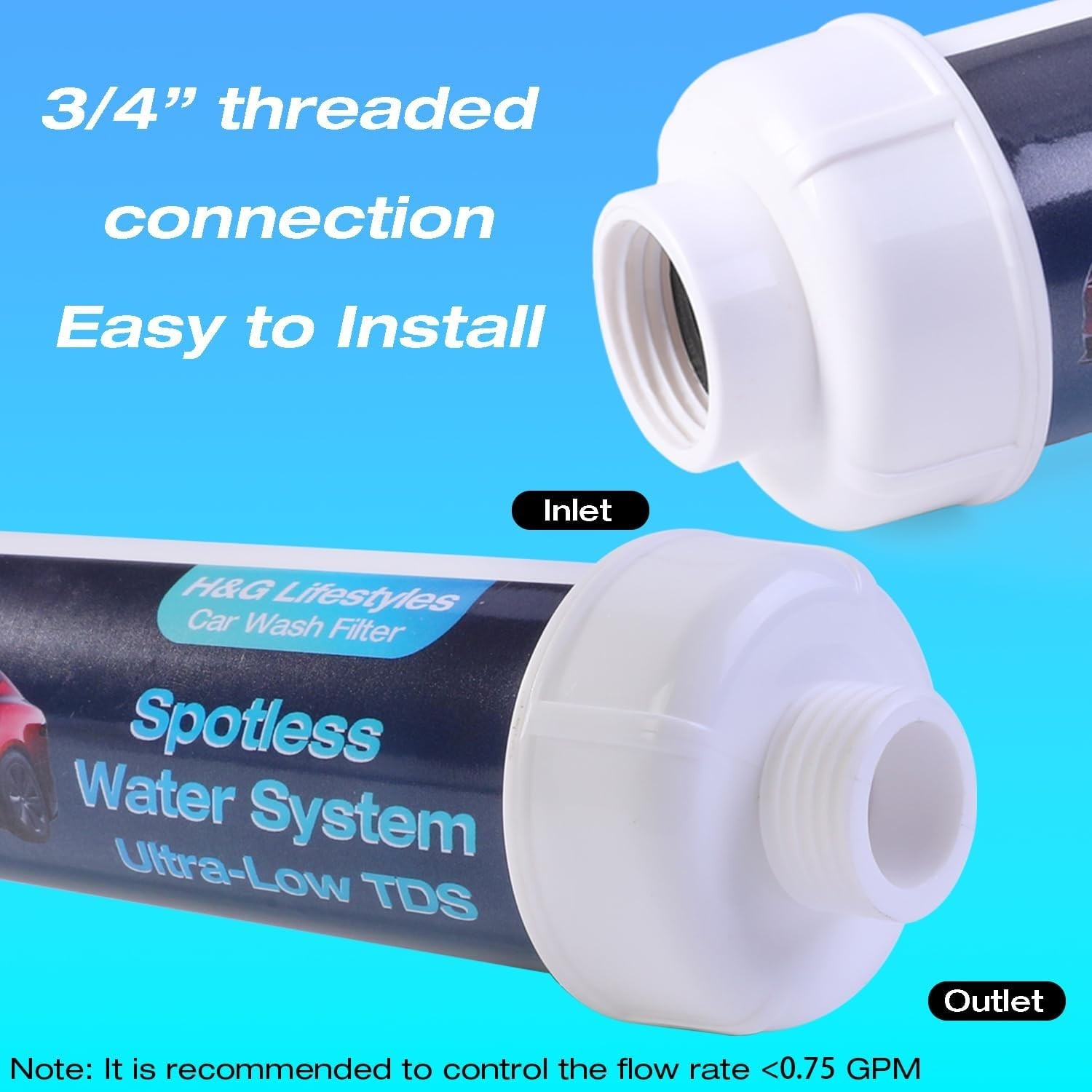 Instant Plug & Rinse Water Deionizer – Ultra-Pure 50 Gallon Car Wash Solution
