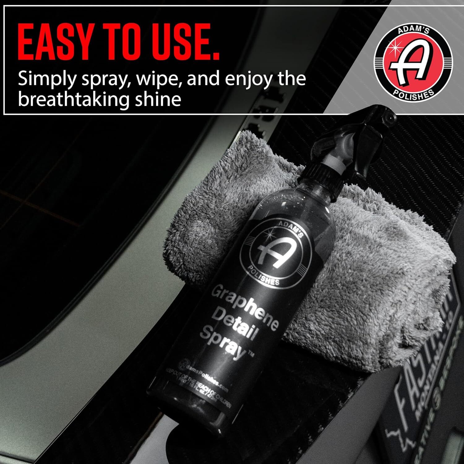 Adam’s Polishes Graphene Detail Spray (Gallon) – Extend Protection of Waxes, Sea