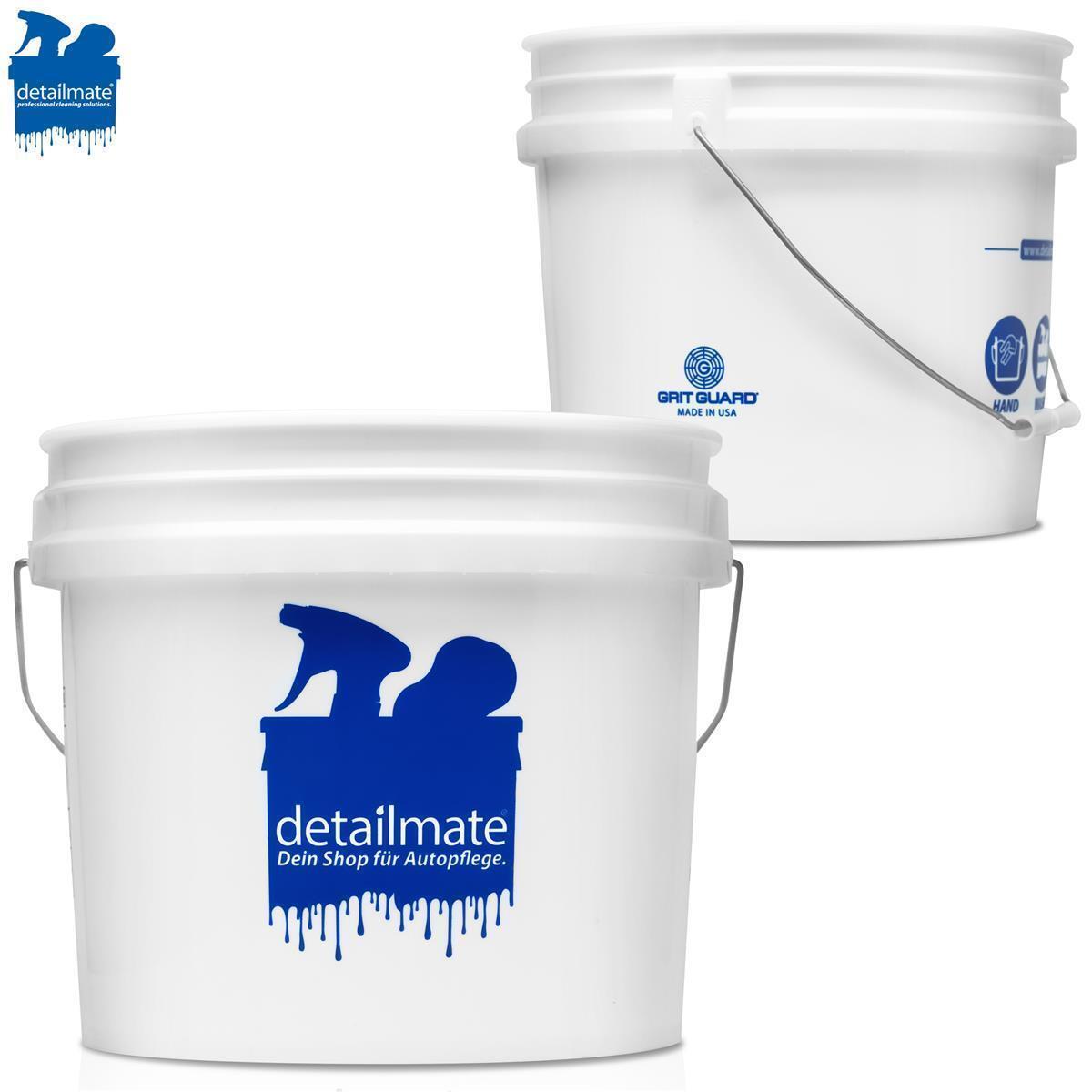 Wash Bucket Car Care GritGuard 3.5 Gal Detailmate Logo Grit Bucket Insert Red