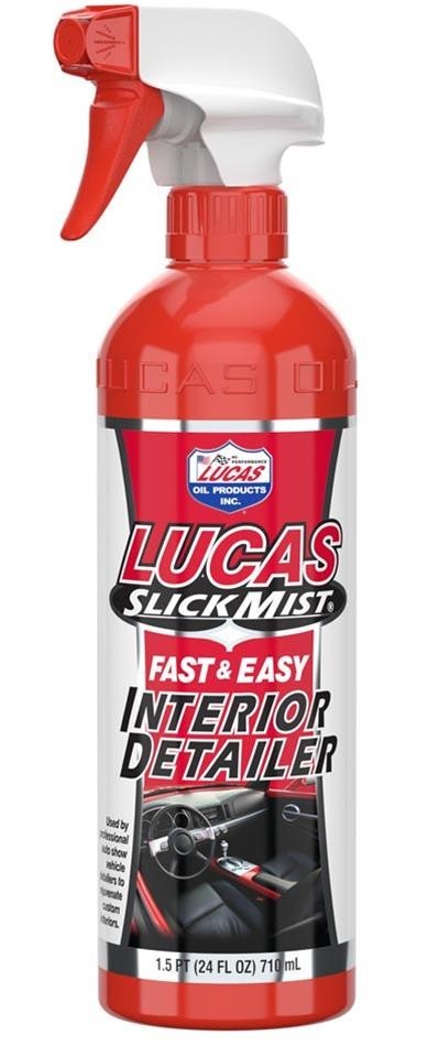 LUCAS SLICK MIST INTERIOR DETAILER SPRAY BOTTLE 24 oz CLEANS & PROTECTS #10514