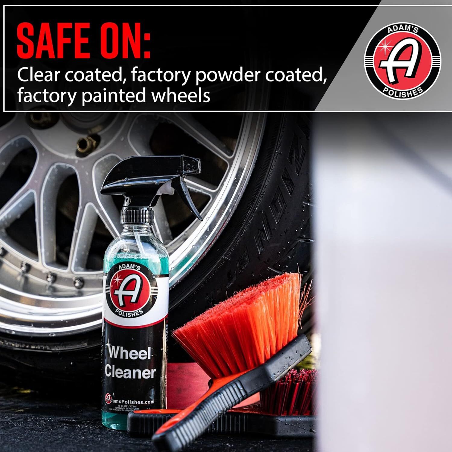 Adam’s Polishes Wheel Cleaner Gallon, Tough Wheel Cleaning Spray Car 128 Fl Oz
