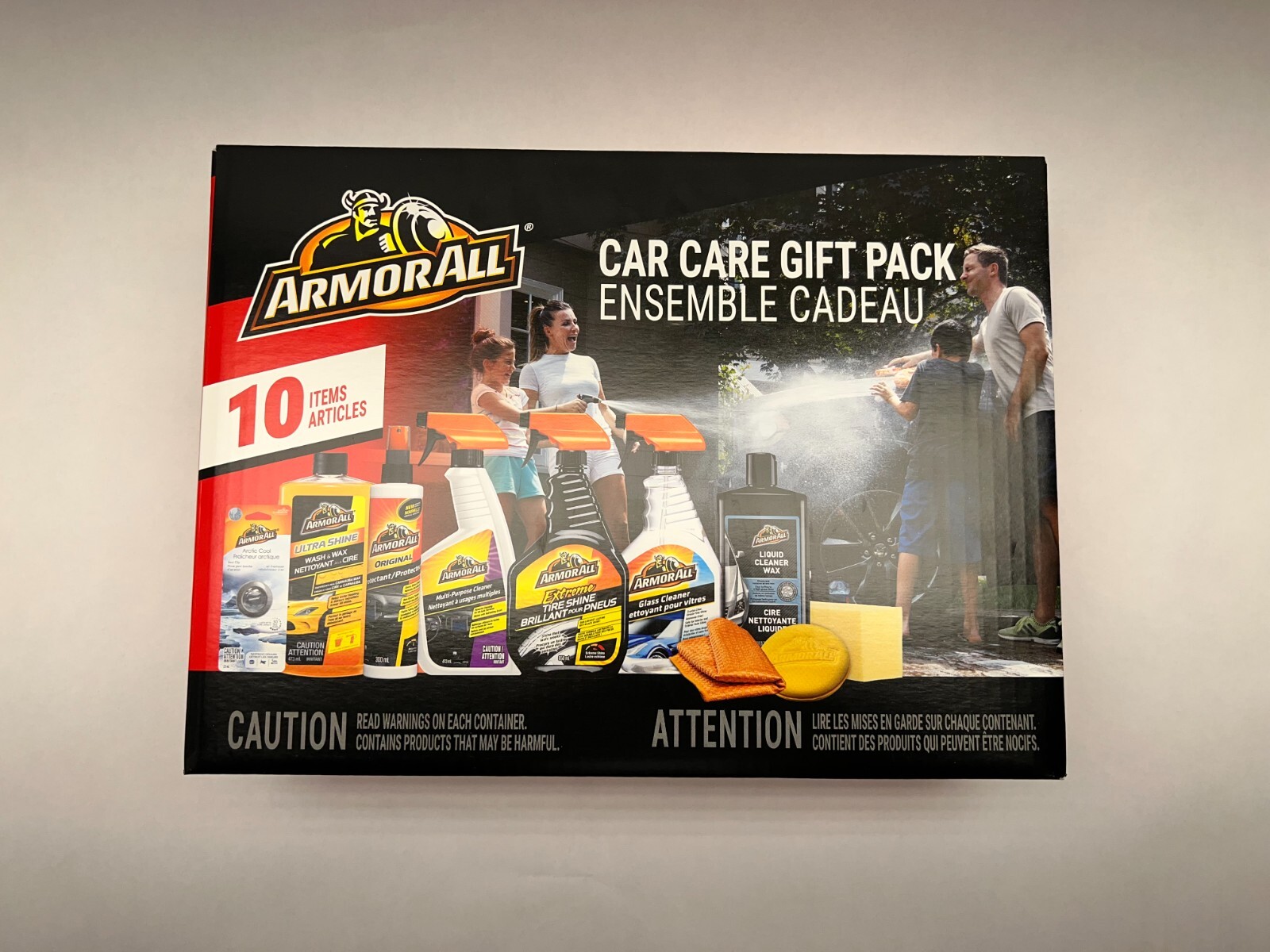 Armor All Car Care Gift Pack, 10-pc, Protectant, Tire Shine, Cleaner, Wash & wax