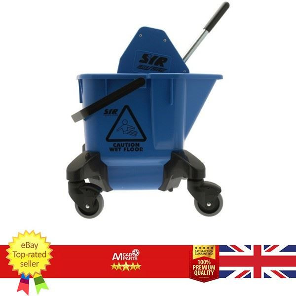 Kentucky Mop Bucket & Wringer – Blue – 20 Litre CLEENOL 191227B (Mops & Buckets)
