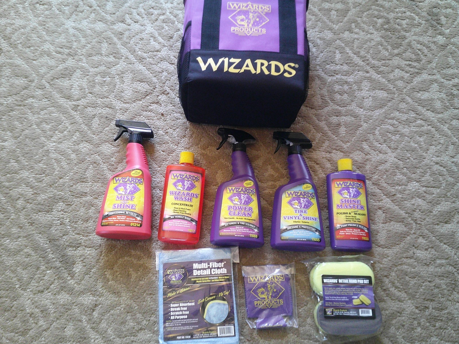 Wizards Car Detailing Kit+ 10 Piece Kit W/Cooler+ #99004+ BRAND NEW!