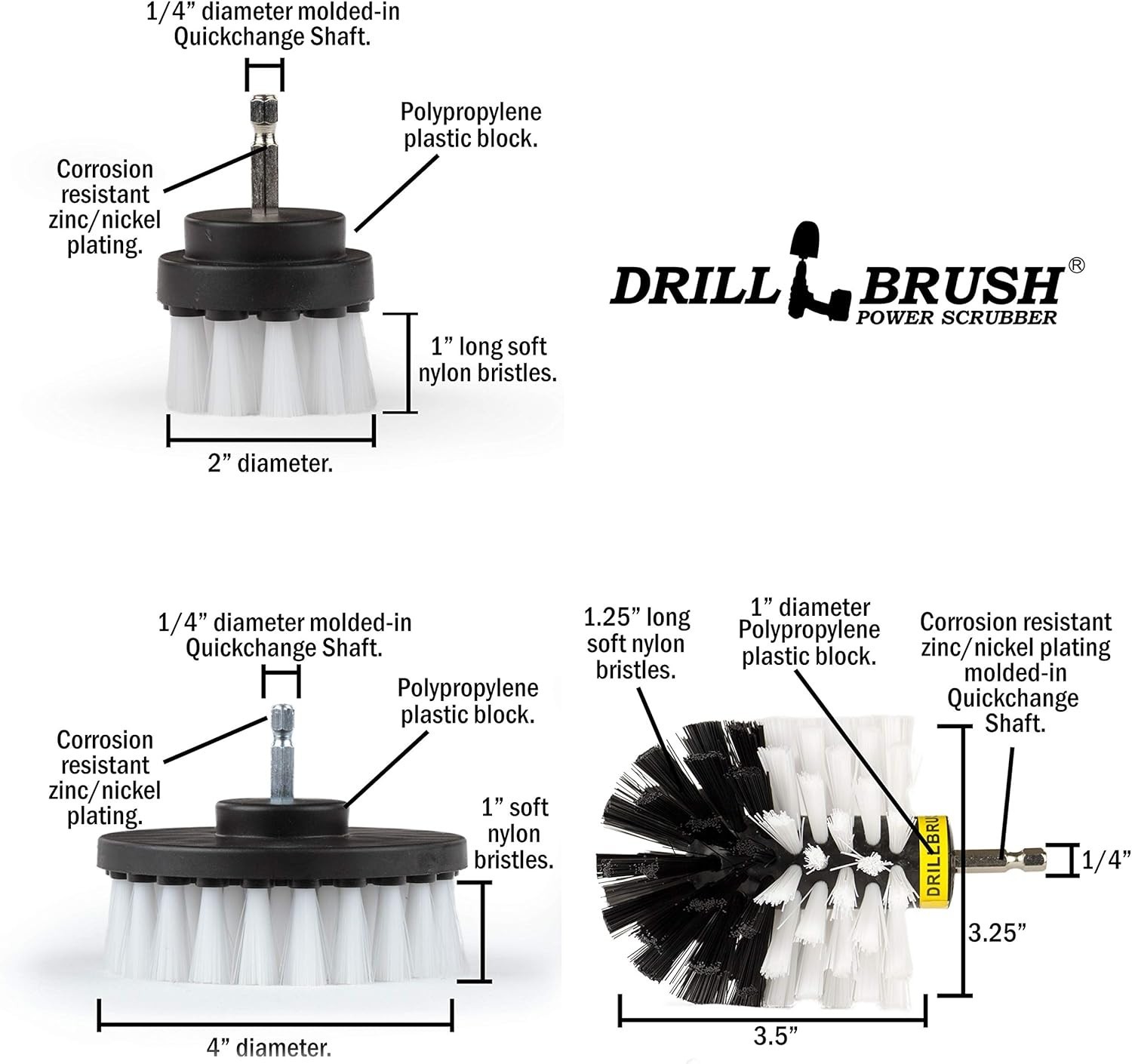 Ultimate Car Detailing Kit – 3 Drill Brush Set for Interior & Exterior Precision