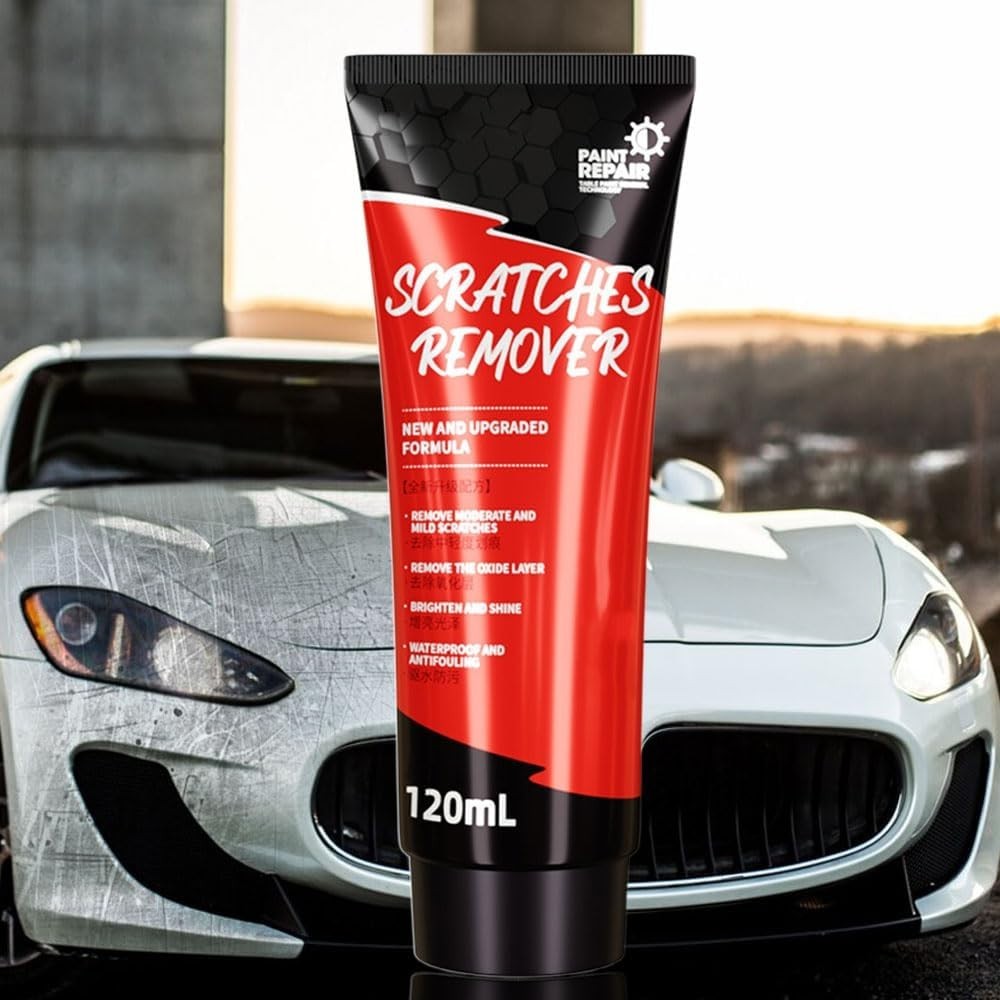 2024 Upgraded Scratch Remover Paste with Sponge – Works on Any Car Color