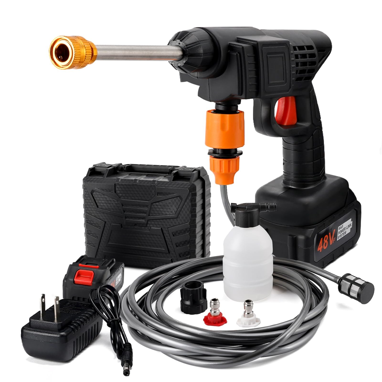 Cordless Electric Water Spray Gun Portable Power Blaster Plus Car Washer Topteng