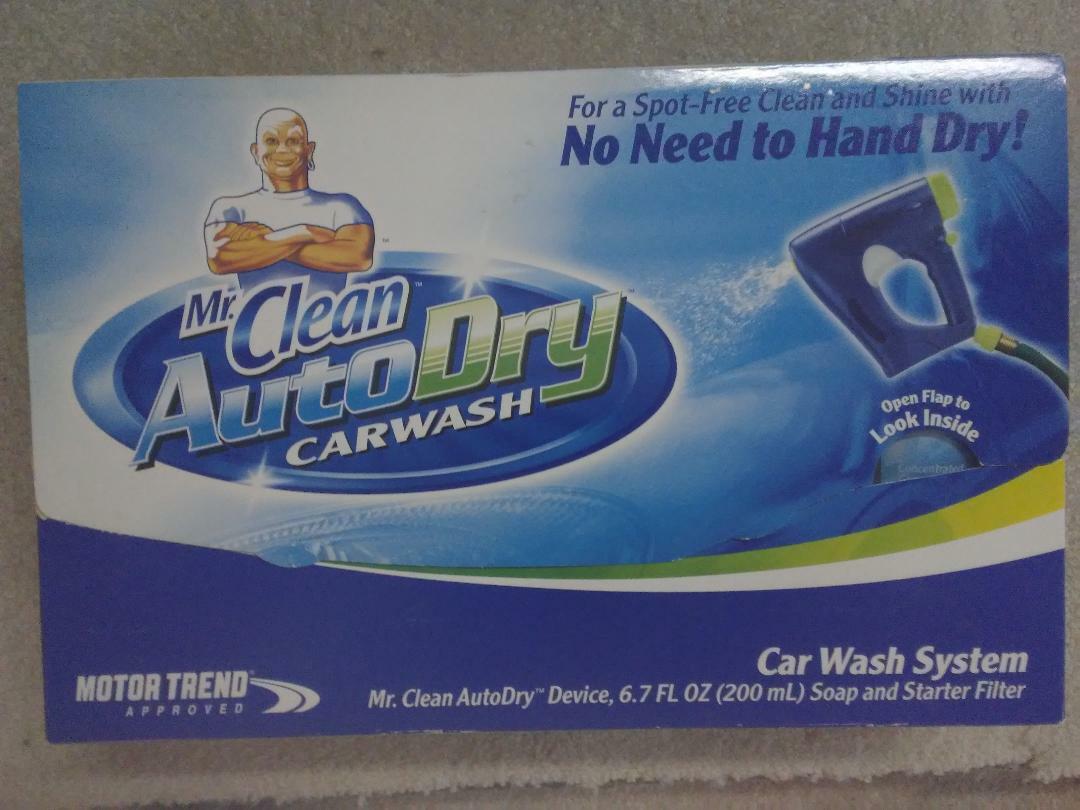 car wash system by MR. Clean Auto Dry NEW in box complete with soap and filter