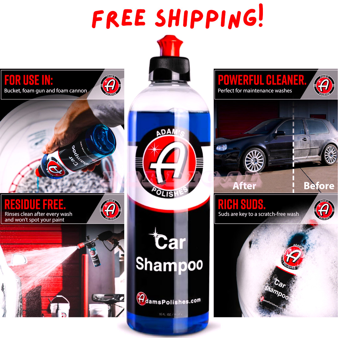 Adam’s Polishes Car Wash Shampoo (16 fl. oz), pH Best Car Wash Soap For Snow Foa