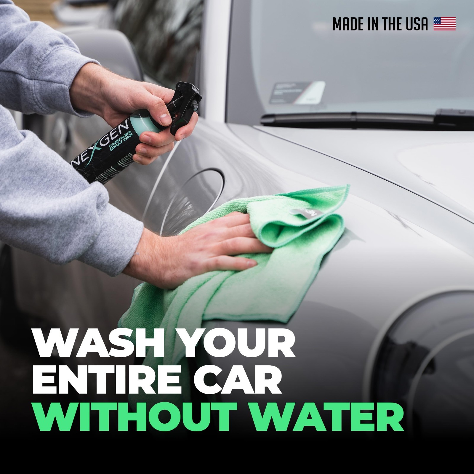 Waterless Car Wash 16oz – Ultimate Scratch-Free Cleaner & High-Gloss Shine – On-