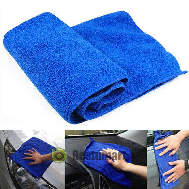 100Packs Bulk Microfiber Cleaning Cloth No-Scratch Rag Polishing Detailing Towel
