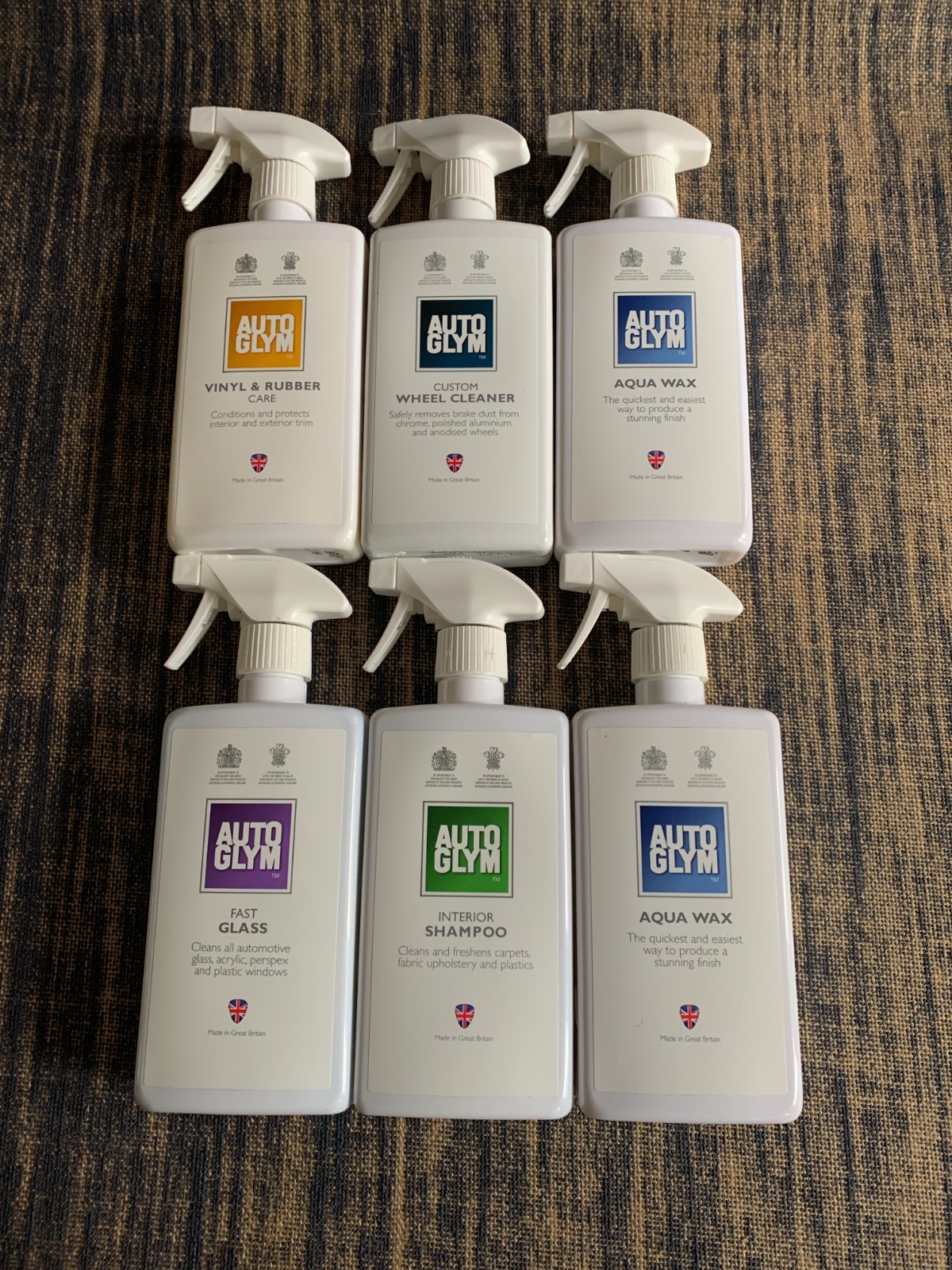 AutoGlym The Collection Perfect Interiors Ideal Car Cleaning Kit 6x 500ml + Bag