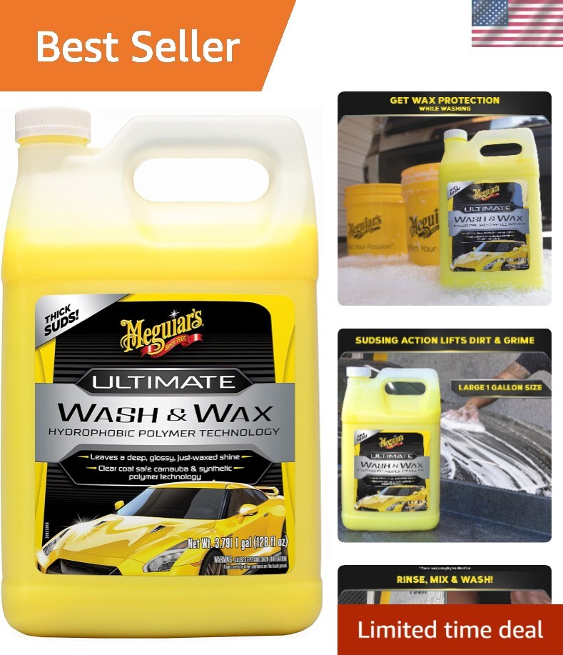 Ultimate Wash and Wax, Car Wash and Wax Cleans and Shines in One Step, Wash, …