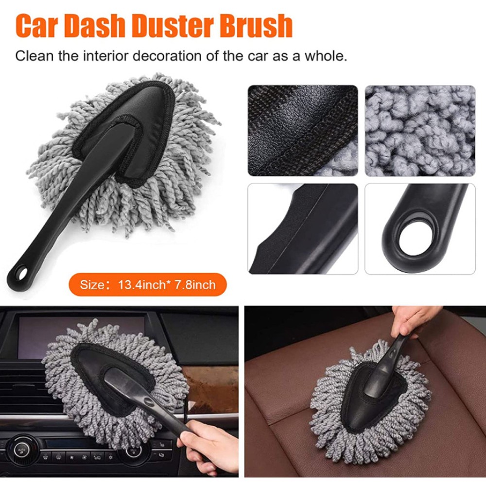 10PCS Car Wash Cleaning Tools Kit Automobile Detailing Brush Dash Duster Br JWKX