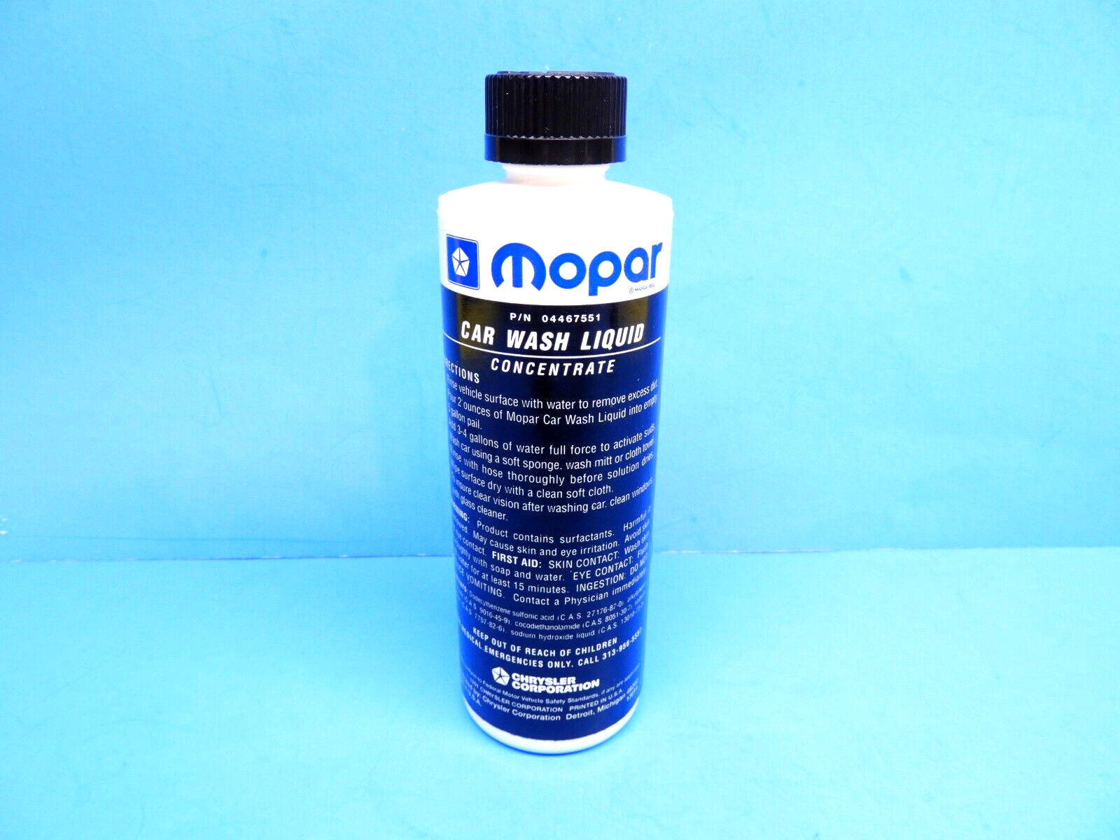 VTG NOS MOPAR CAR WASH LIQUID CONCENTRATE SEALED BOTTLE DODGE PLYMOUTH CAR TRUCK